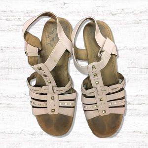 Natural Soul high heels dusty pink and brown